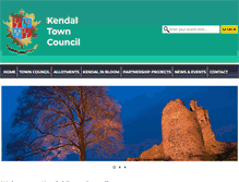 Tablet Screenshot of kendaltowncouncil.gov.uk